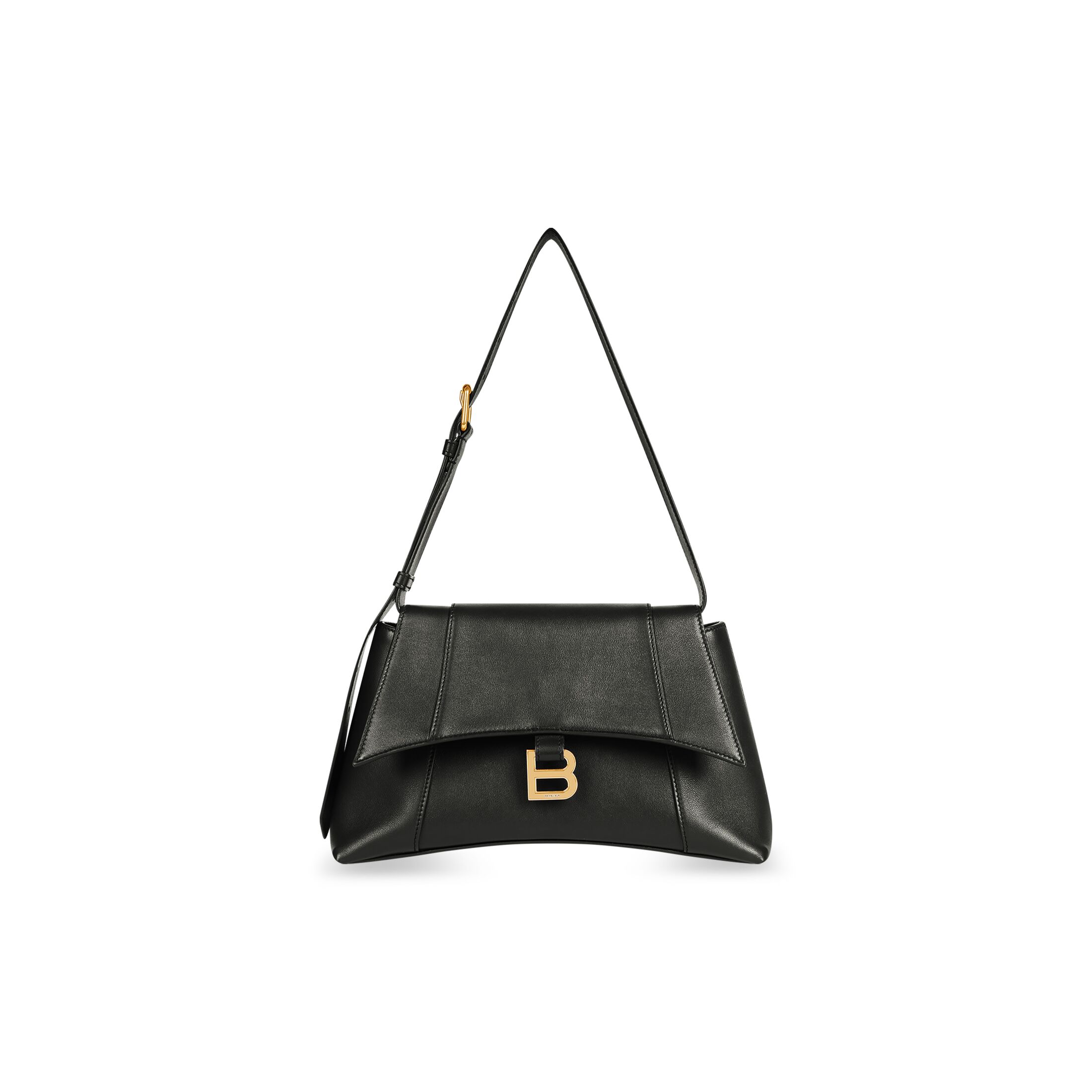 balenciaga Downtown Small Shoulder Bag in Black 67135329S1M1000