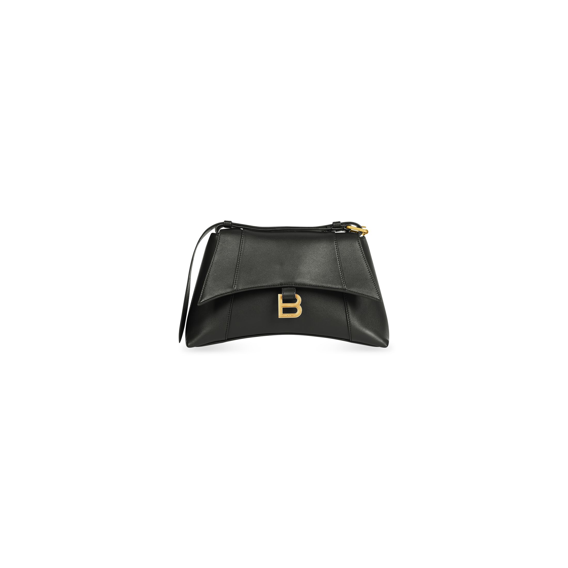 balenciaga Downtown Small Shoulder Bag in Black 67135329S1M1000