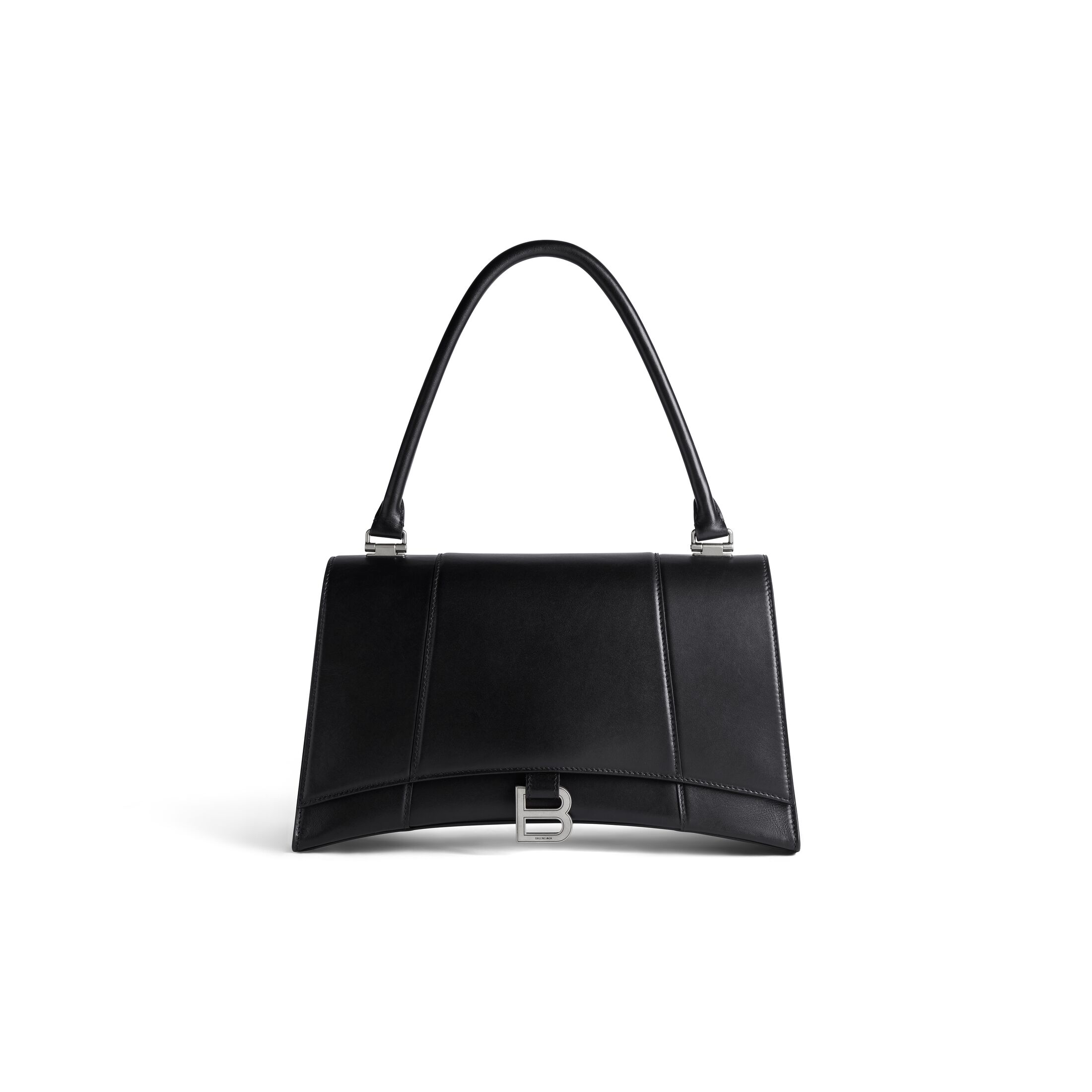 balenciaga Hourglass Hinge Medium Handbag in Black 7612112AAVC1000