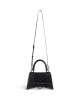 balenciaga Hourglass Small Handbag Crocodile Embossed in Black 5935461LR671000