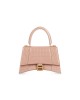 balenciaga Hourglass Small Handbag Crocodile Embossed in Nude 5935461LRGM6310