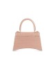 balenciaga Hourglass Small Handbag Crocodile Embossed in Nude 5935461LRGM6310