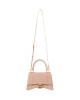 balenciaga Hourglass Small Handbag Crocodile Embossed in Nude 5935461LRGM6310