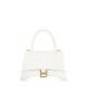 balenciaga Hourglass Small Handbag Crocodile Embossed in White 5935461LRGM9016