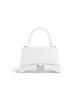 balenciaga Hourglass Small Handbag Crocodile Embossed in White (2) 5935461LR6Y9016