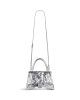 balenciaga Hourglass Small Handbag Crushed Effect in Silver 7514972AALR8110