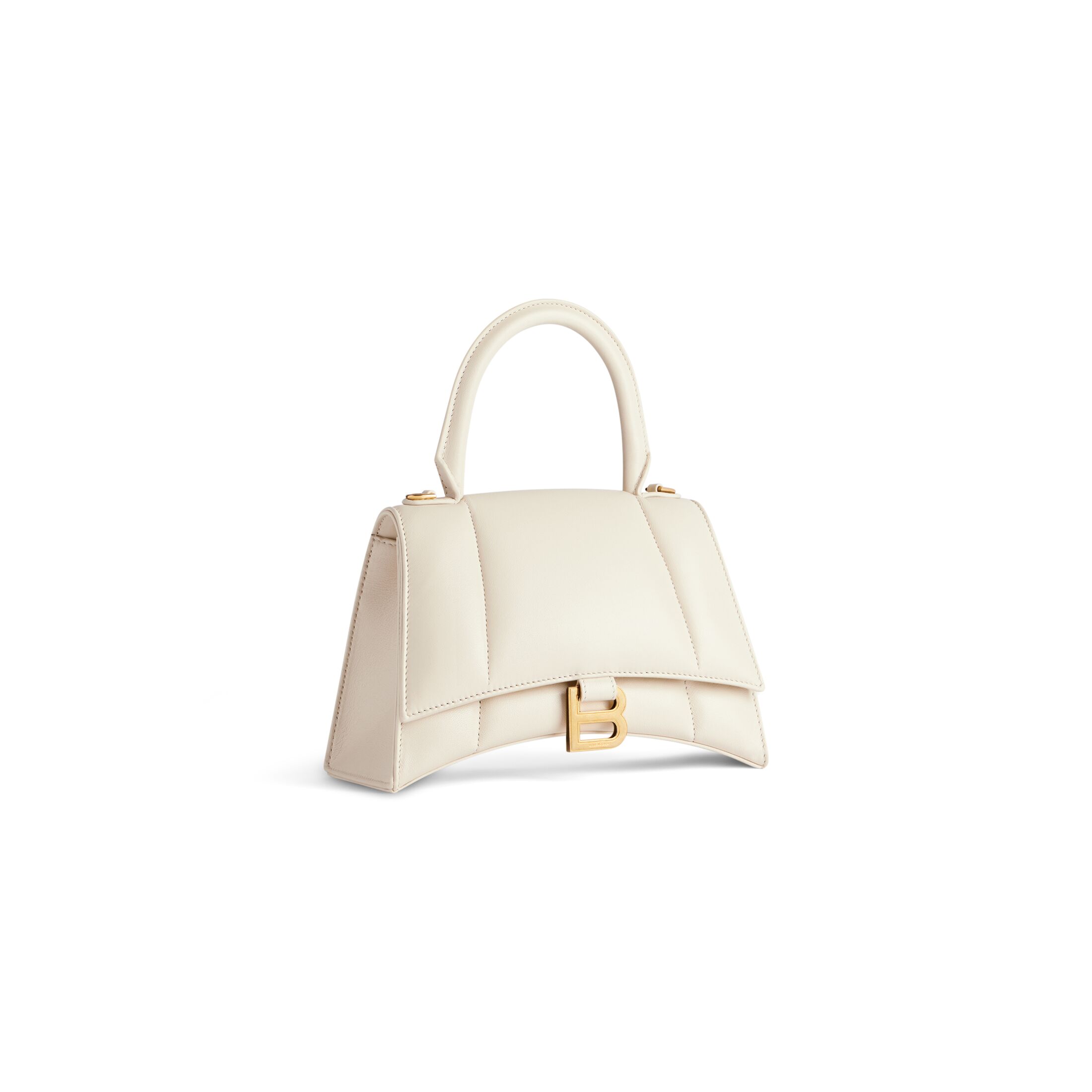 balenciaga Hourglass Small Handbag in Light Beige 5935462AATJ9224