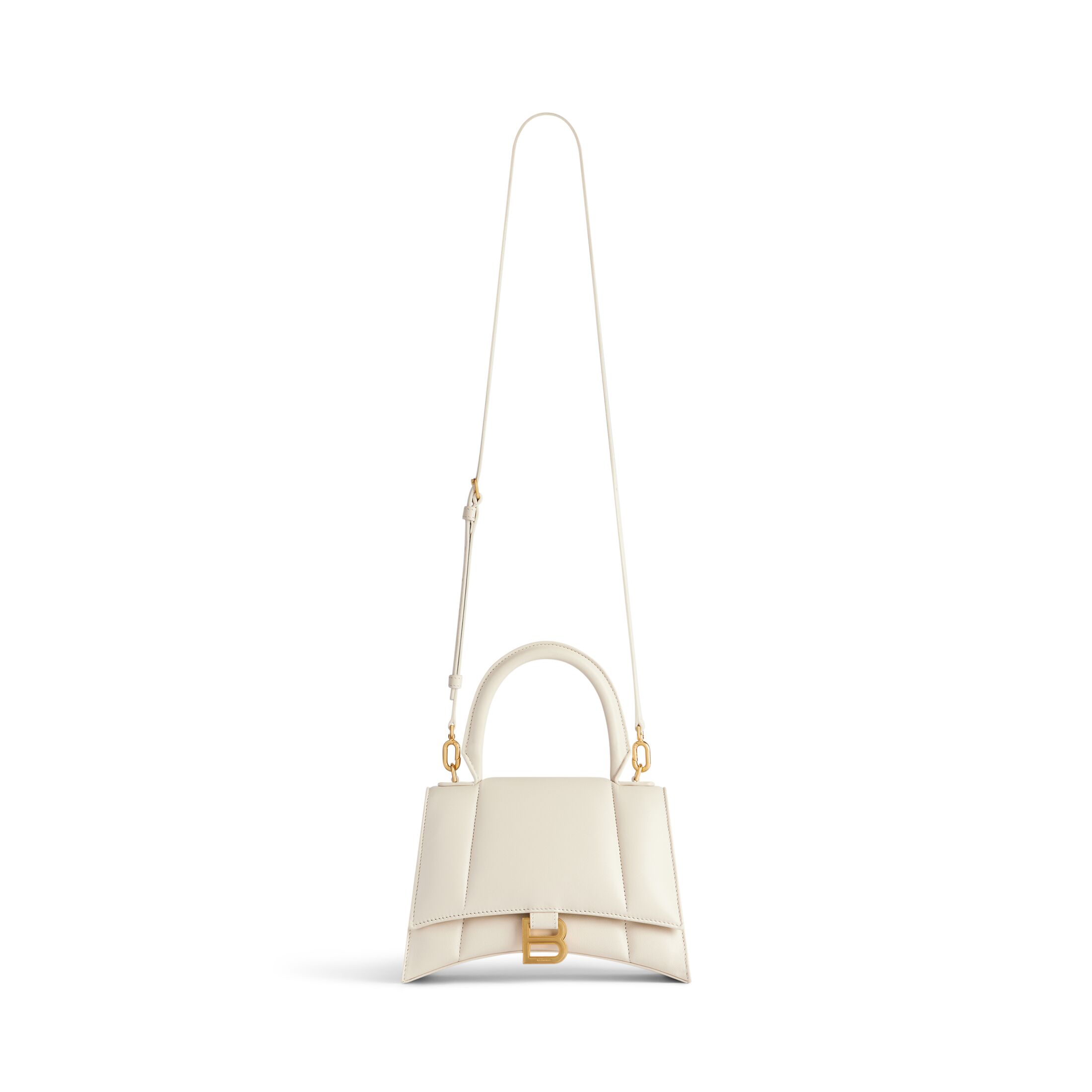 balenciaga Hourglass Small Handbag in Light Beige 5935462AATJ9224