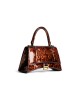 balenciaga Hourglass Small Handbag Tortoise Shell Print in Brown 5935462AAZK2126