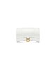 balenciaga Hourglass Wallet On Chain Crocodile Embossed in White 6560501LRGM9016