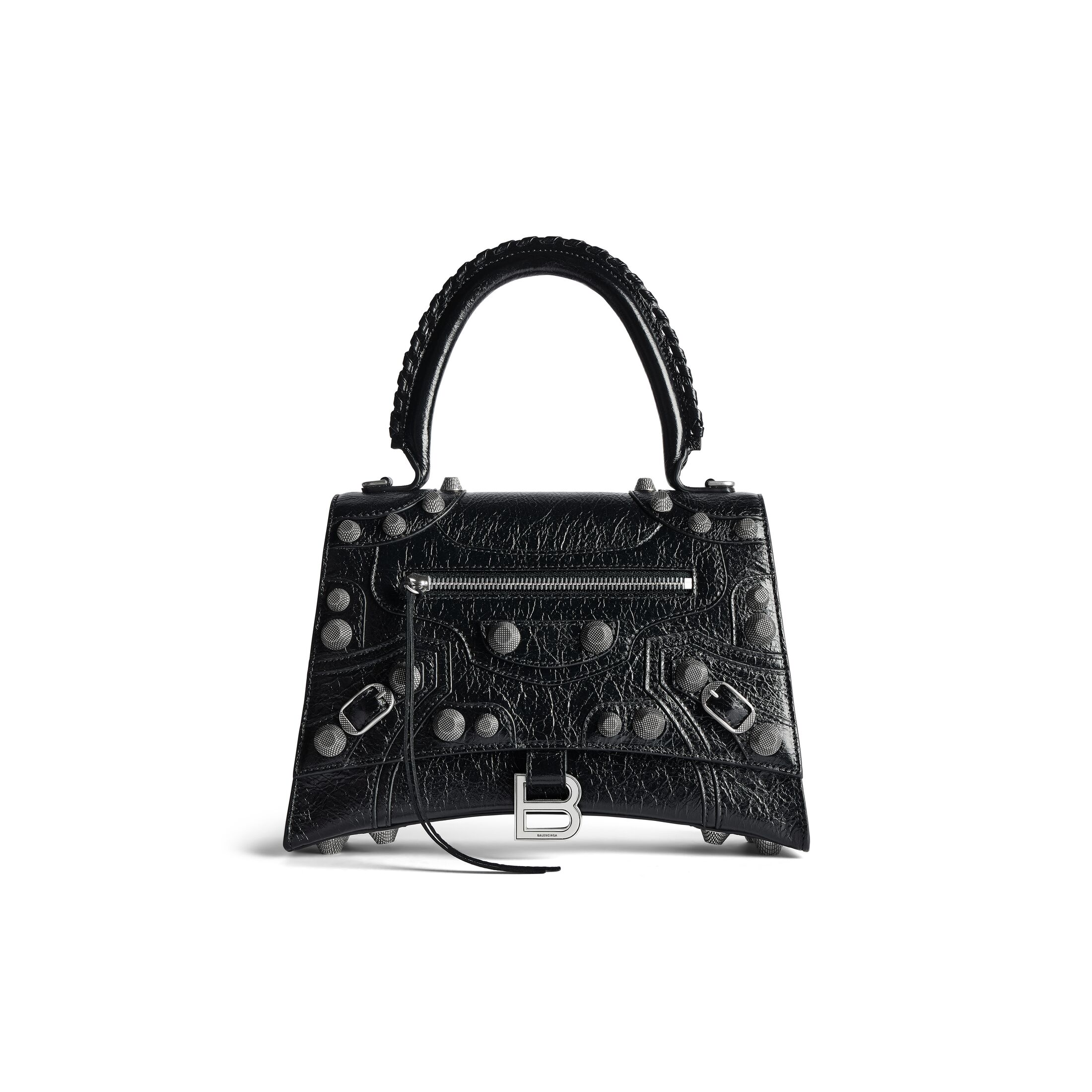 balenciaga Hourglass X Le Cagole Medium Handbag in Black 7815852AAY11000