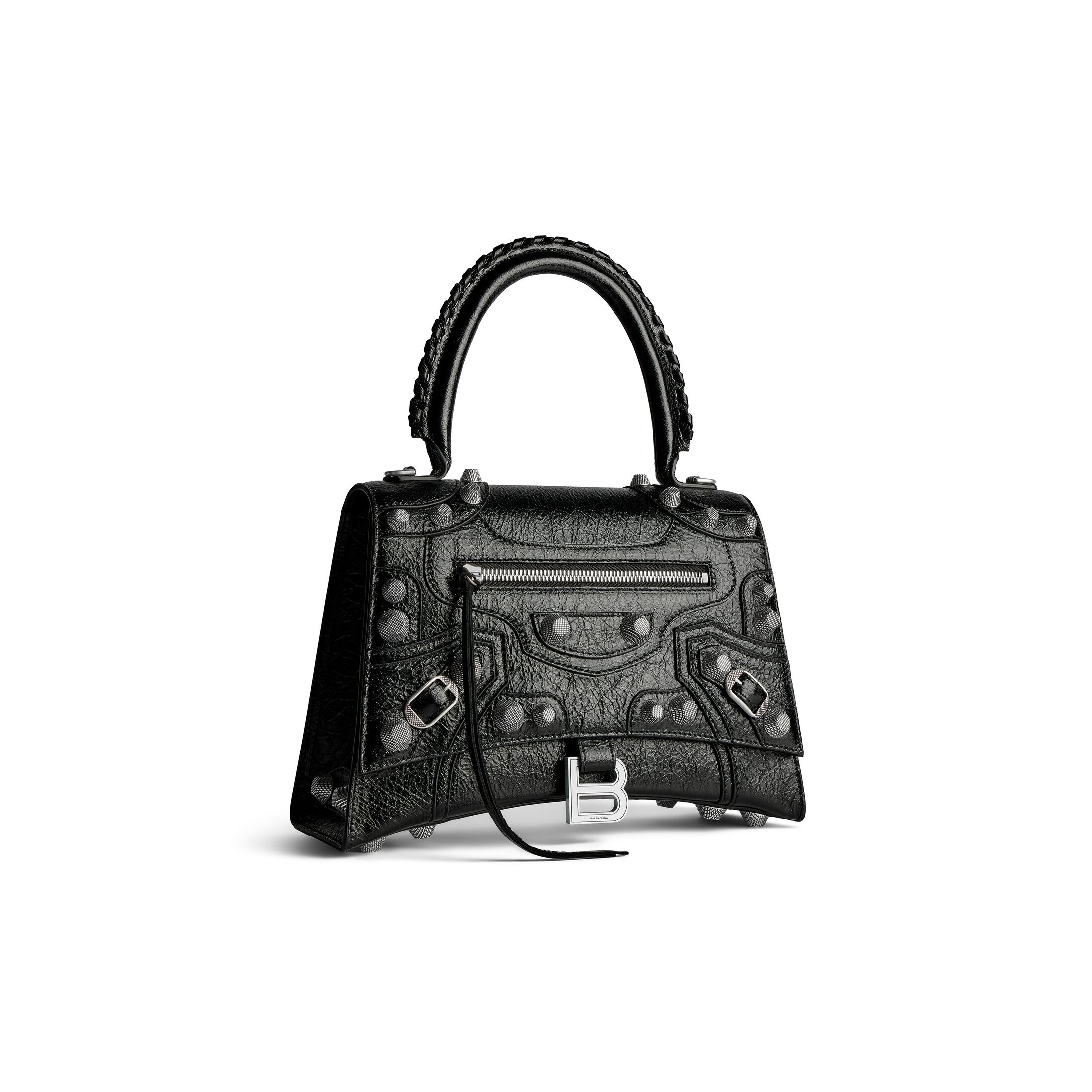 balenciaga Hourglass X Le Cagole Medium Handbag in Black 7815852AAY11000