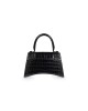 balenciaga Hourglass Xs Handbag Crocodile Embossed in Black 5928331LR671000