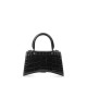 balenciaga Hourglass Xs Handbag Crocodile Embossed in Black (2) 5928331LRGM1000