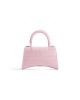 balenciaga Hourglass Xs Handbag Crocodile Embossed in Pink 5928331LR6Y6904