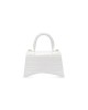 balenciaga Hourglass Xs Handbag Crocodile Embossed in White 5928331LR6Y9016