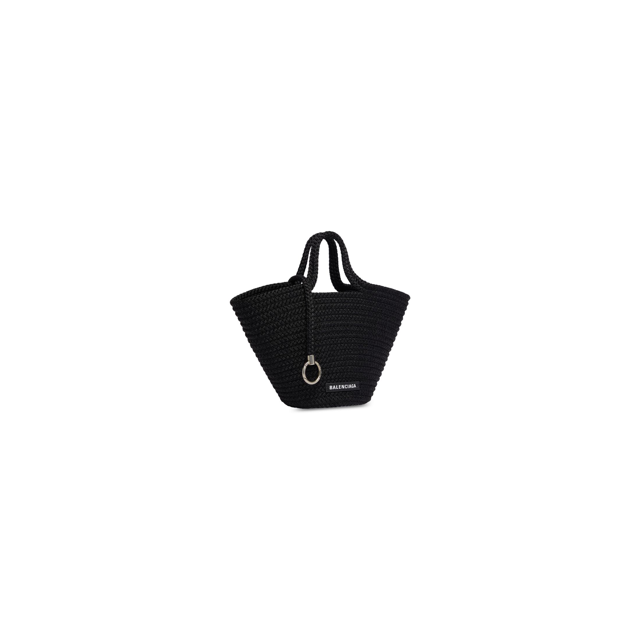 balenciaga Ibiza Small Basket With Strap in Black 695612210971090