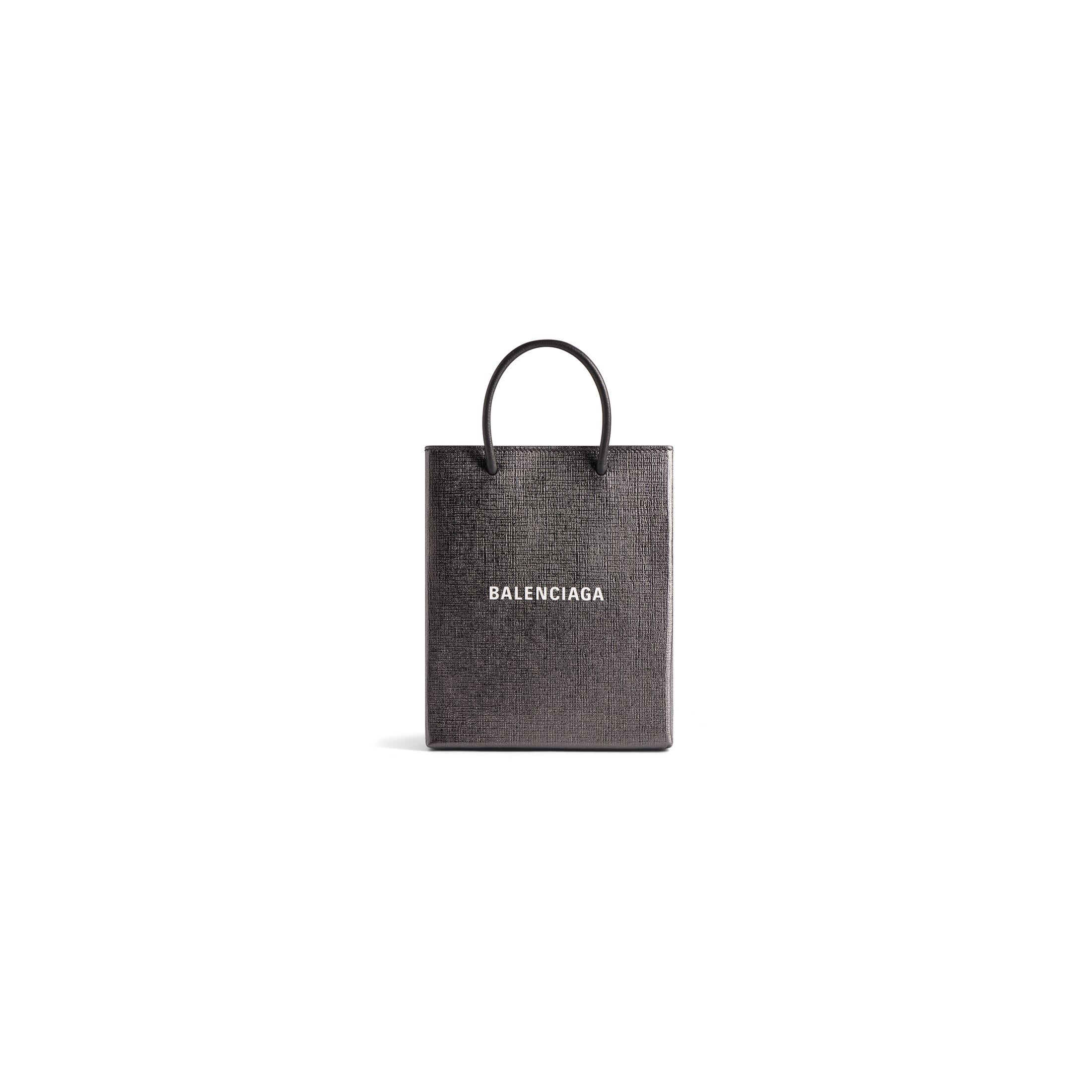 balenciaga Large Shopping Bag Metallized in Metalic Grey 7577760AI9N1390