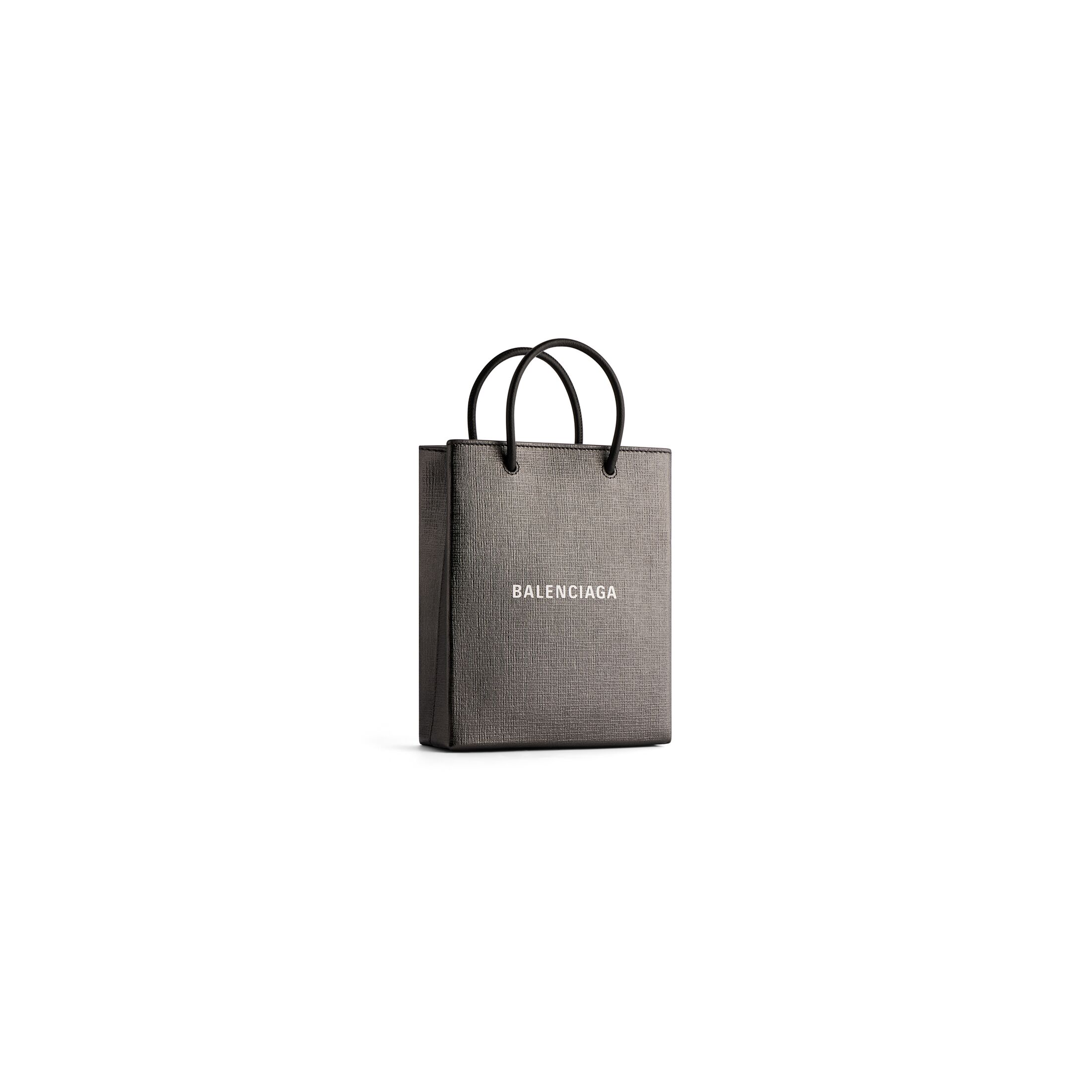 balenciaga Large Shopping Bag Metallized in Metalic Grey 7577760AI9N1390