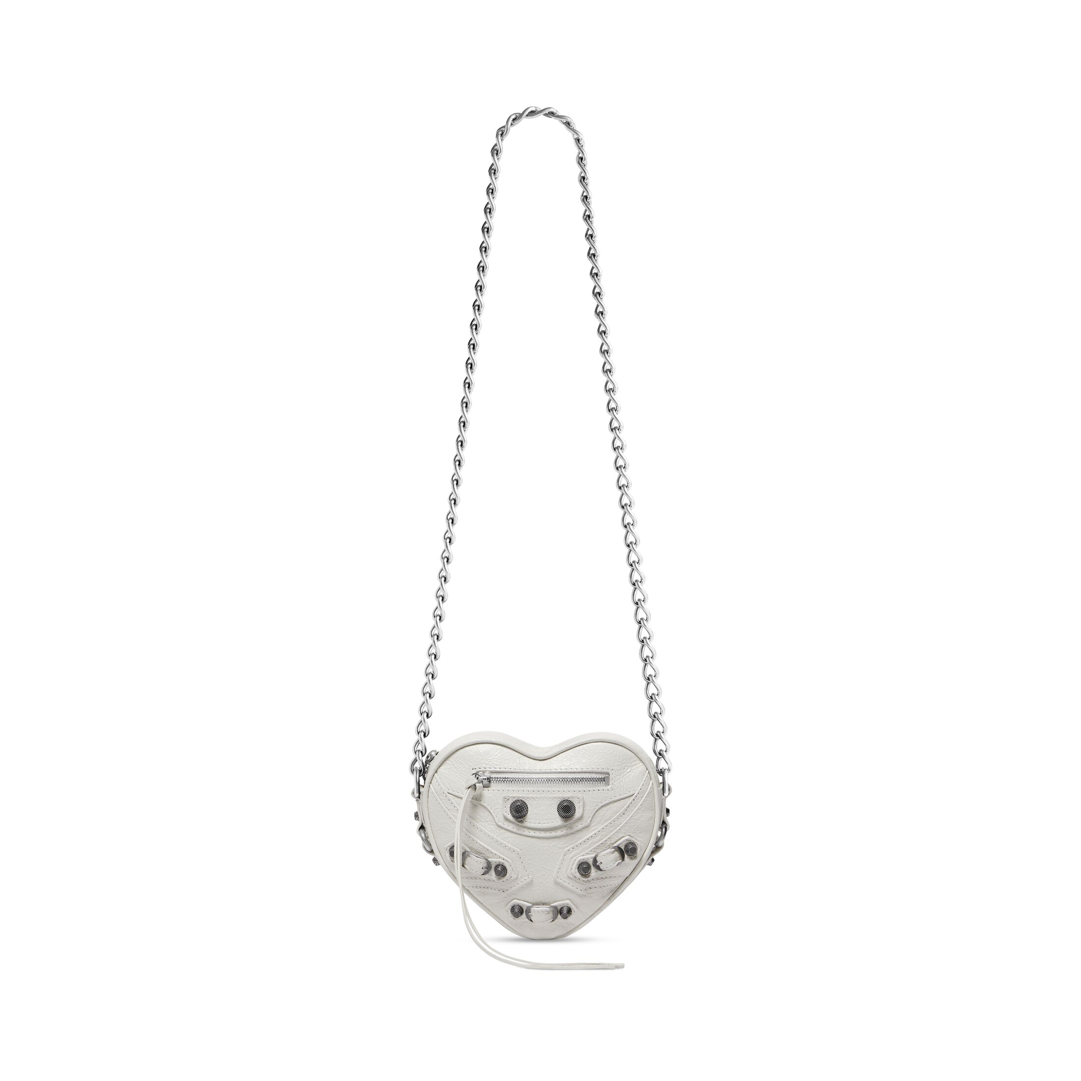 balenciaga Le Cagole Heart Mini Bag in Optic White 7227811VG9Y9104