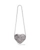 balenciaga Le Cagole Heart Mini Bag Metallized in Silver 7227810GT3Y8103