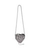 balenciaga Le Cagole Heart Mini Bag Metallized in Silver 7227810GT3Y8103