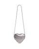 balenciaga Le Cagole Heart Mini Bag Metallized in Silver 7227810GT3Y8103