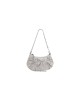 balenciaga Le Cagole Mini Bag With Chain And Rhinestones in Grey 695814210GU1272