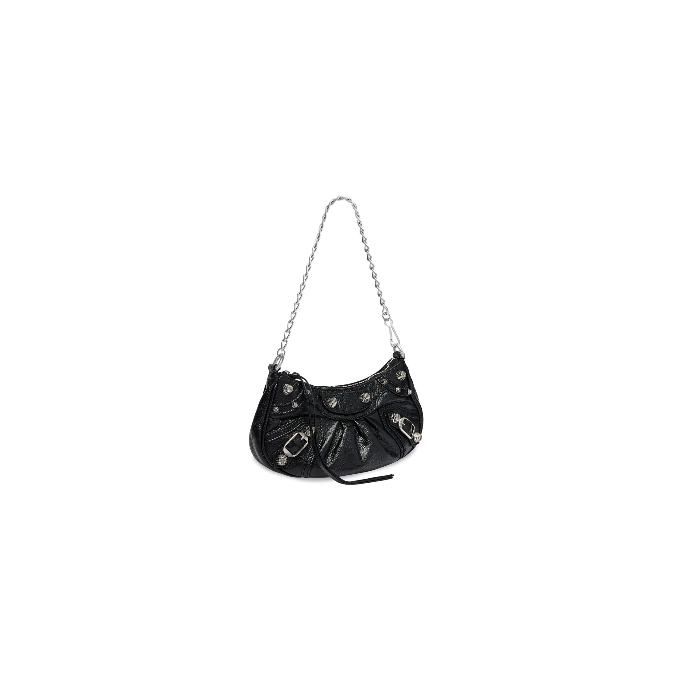 balenciaga Le Cagole Mini Bag With Chain in Black 6958141VG9Y1000