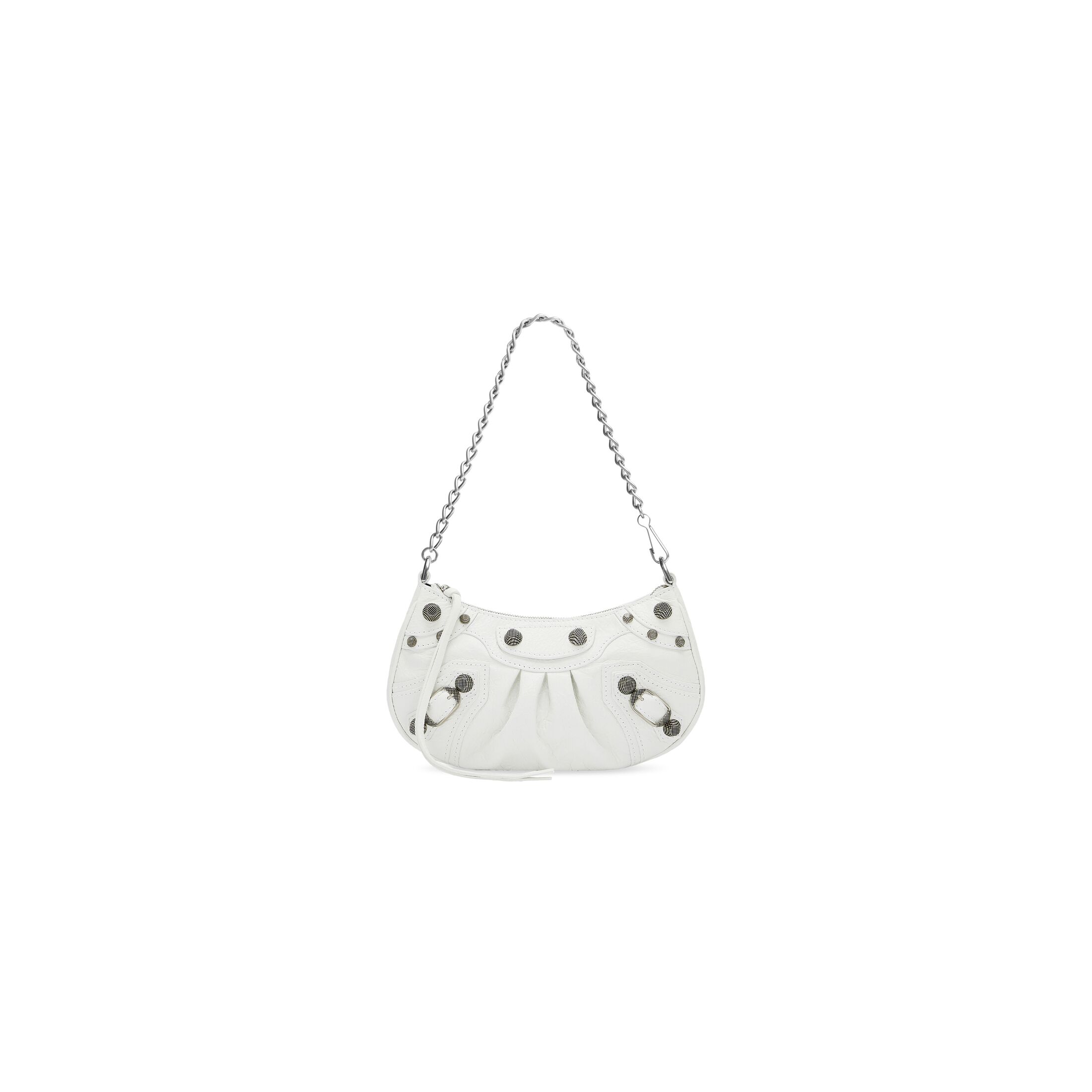 balenciaga Le Cagole Mini Bag With Chain in Off White 6958141VG9Y9104