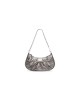 balenciaga Le Cagole Mini Bag With Chain Metallized in Silver 6958140GT3Y8103