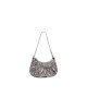 balenciaga Le Cagole Mini Bag With Chain Metallized in Silver 6958140GT3Y8103