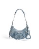 balenciaga Le Cagole Small Shoulder Bag Denim With Rhinestones in Blue 6713072109U4715