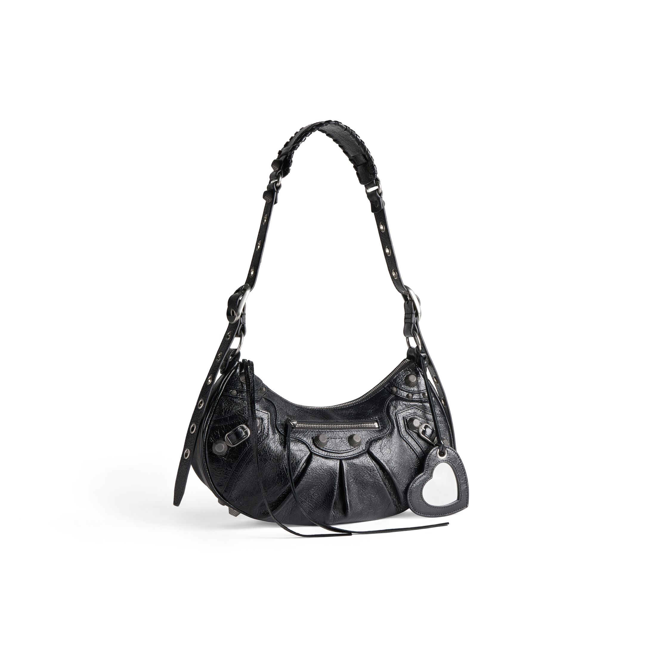 balenciaga Le Cagole Small Shoulder Bag in Black 6713071VG9Y1000