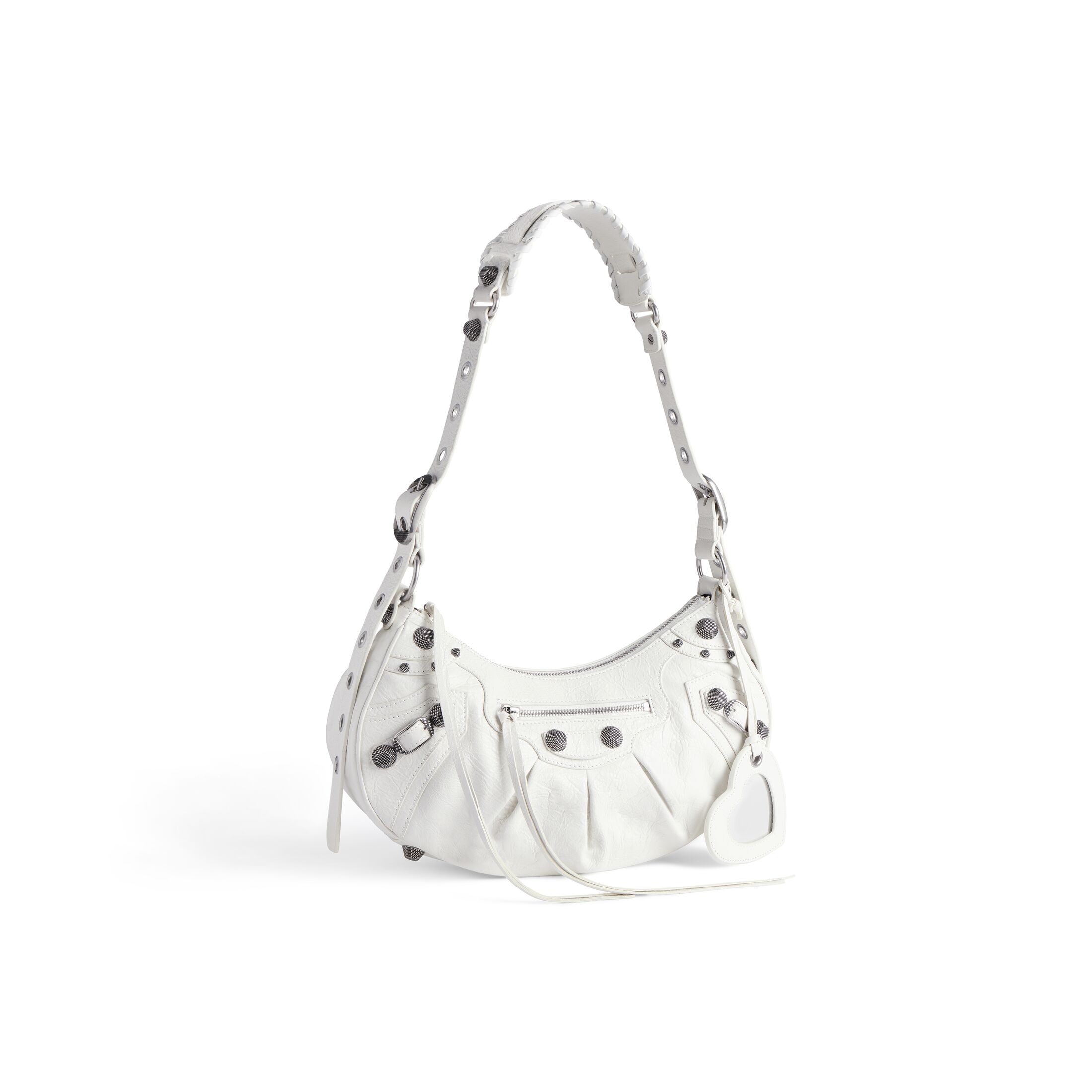 balenciaga Le Cagole Small Shoulder Bag in White 6713071VG9Y9104