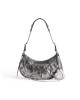 balenciaga Le Cagole Small Shoulder Bag Metallized in Silver 6713070GT3Y8103