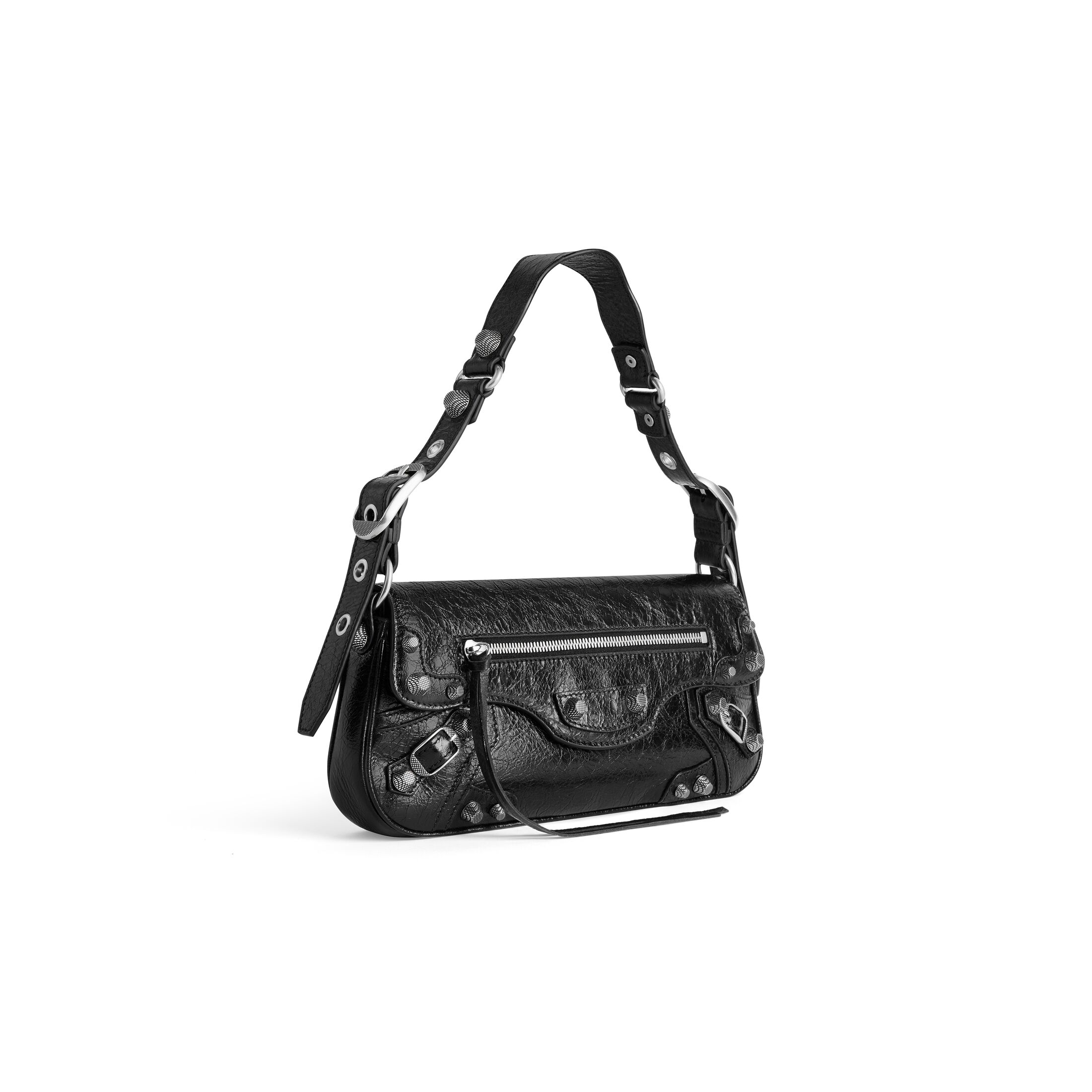 balenciaga Le Cagole Small Sling Bag in Black 7716401VG9Y1000