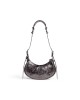 balenciaga Le Cagole Xs Shoulder Bag Metallized in Dark Grey 6713090GT3Y1314