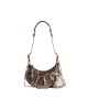 balenciaga Le Cagole Xs Shoulder Bag Metallized With Leopard Print in Brown 6713092AAV72529