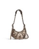 balenciaga Le Cagole Xs Shoulder Bag Metallized With Leopard Print in Brown 6713092AAV72529