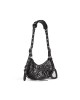 balenciaga Le Cagole Xs Shoulder Bag With Buckles in Black 6713092AAPD1000