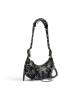 balenciaga Le Cagole Xs Shoulder Bag With Piercings in Black 671309210G81000