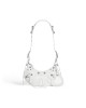 balenciaga Le Cagole Xs Shoulder Bag With Rhinestones in White 671309210BK9104