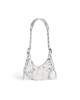 balenciaga Le Cagole Xs Shoulder Bag With Rhinestones in White 671309210BK9104