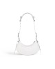 balenciaga Le Cagole Xs Shoulder Bag With Rhinestones in White 671309210BK9104