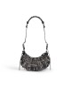 balenciaga Le Cagole Xs Shoulder Bag With Safety Pins in Black 6713092AAFL1000