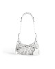 balenciaga Le Cagole Xs Shoulder Bag With Safety Pins in Optic White 6713092AAFL9104