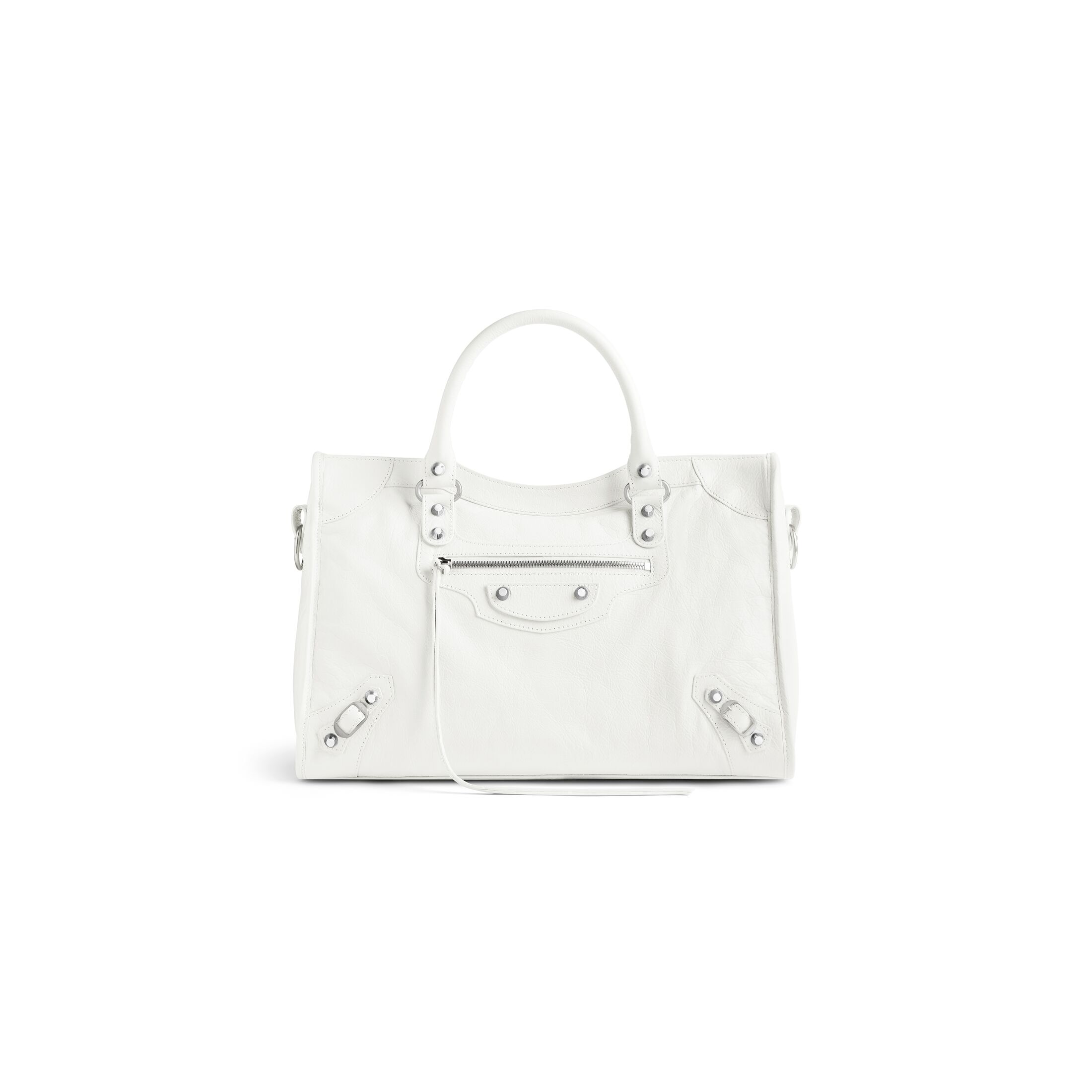 balenciaga Le City Medium Bag in White 7977862AA9S9104