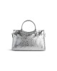 balenciaga Le City Medium Bag Metallized in Silver 7977862AA9R8122