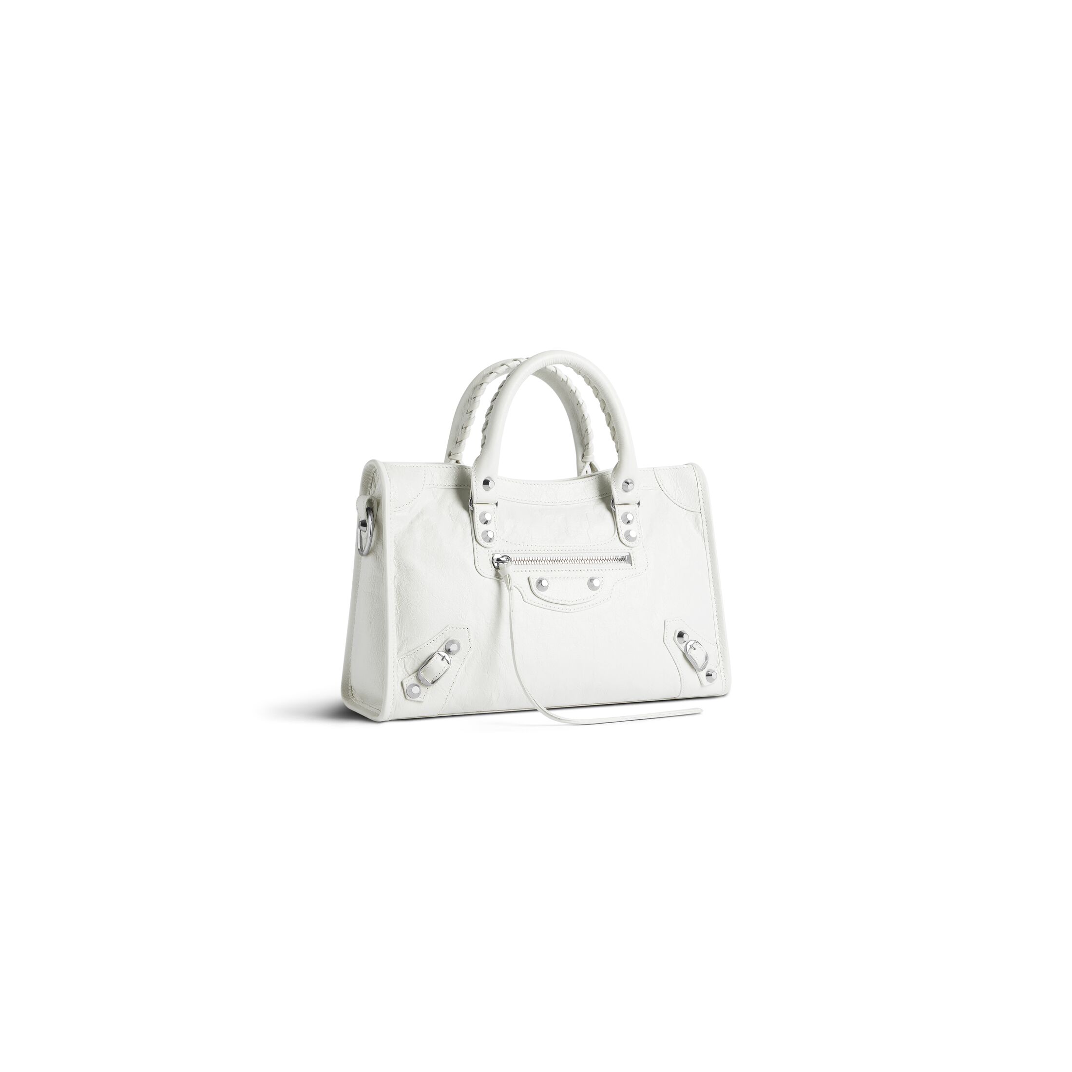 balenciaga Le City Small Bag in White 7977892AA9S9104